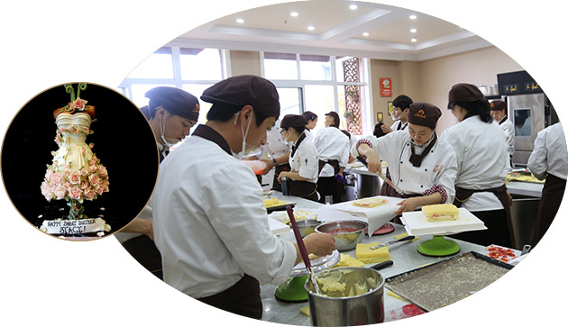 西点外教讲师，Bella现场教学