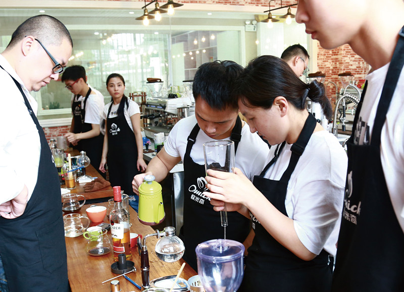 欧米奇咖啡上课场景