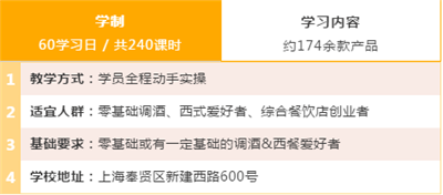 调酒师培训